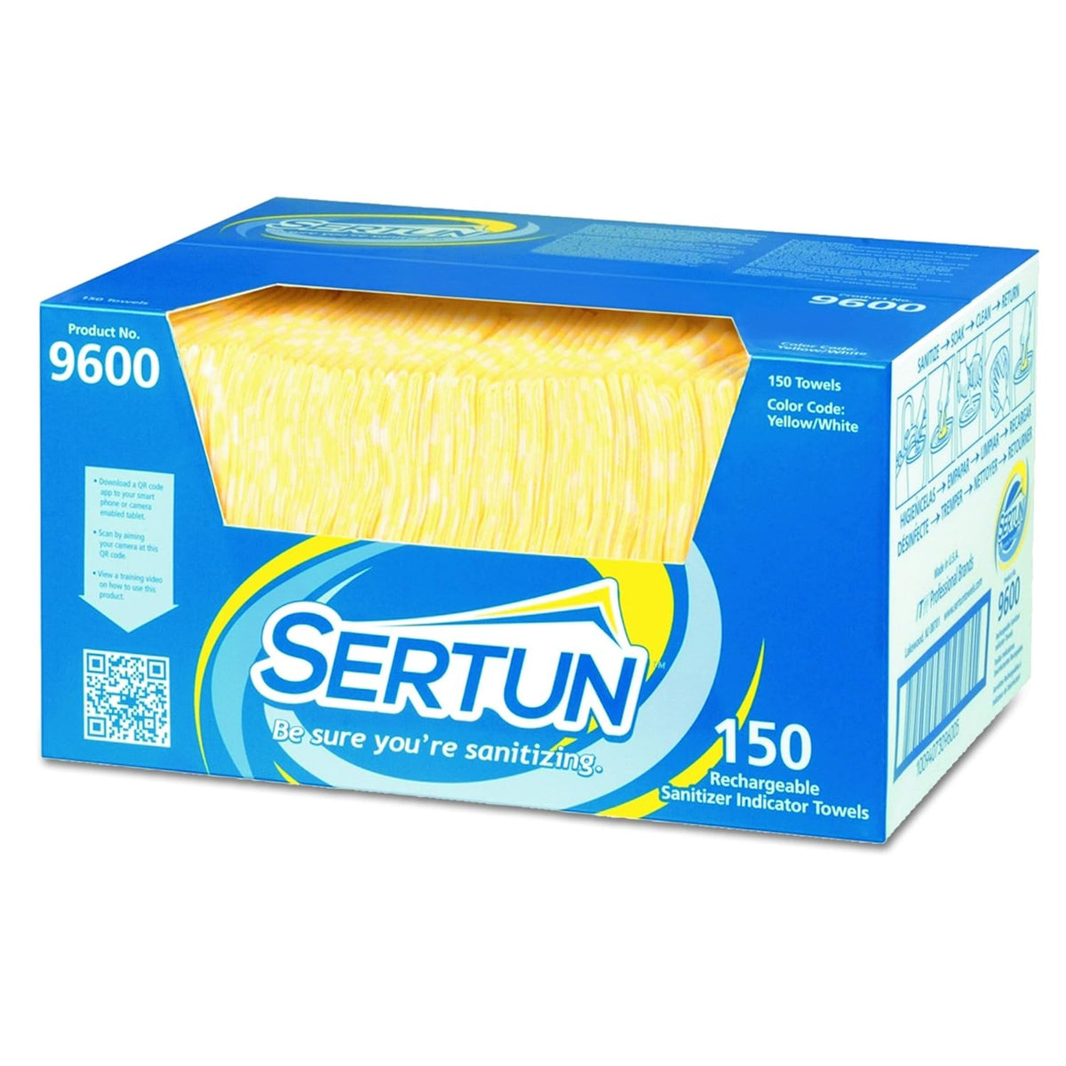 タオル QP PACK/150: Sertun 9600: Color Changing Sanitizing Rag – BlueSky
