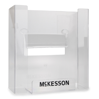 Glove Box Holder McKesson Horizontal or Vertical Mounted 3-Box Capacity Clear 3-1/8 X 10-1/4 X 15-1/4 Inch Plastic