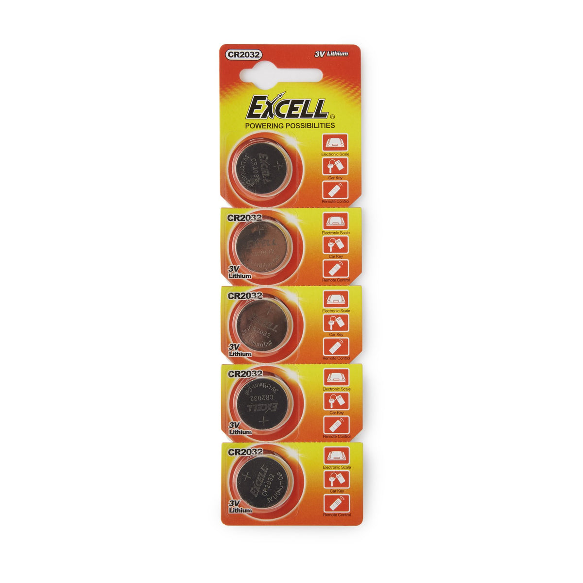 BOX/100: Lithium Battery Excell CR2032 Coin Cell 3V Disposable 1 Pack ...