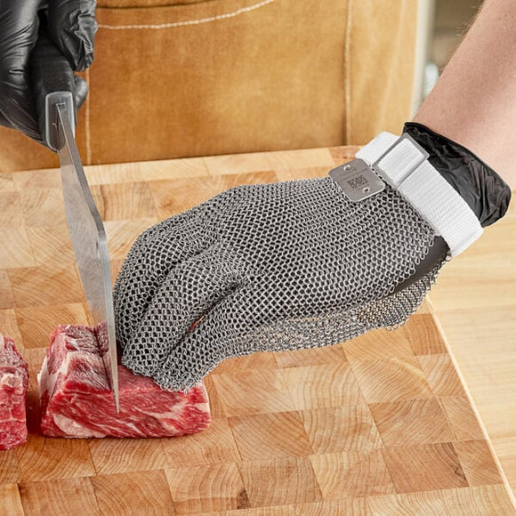 1EACH: Schraf Stainless Steel Mesh Cut-Resistant Glove - Small
