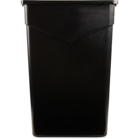 23 gallon Commercial Trash Can - Plastic, Rectangular, Built-in Handles; Trimline Waste Container:
