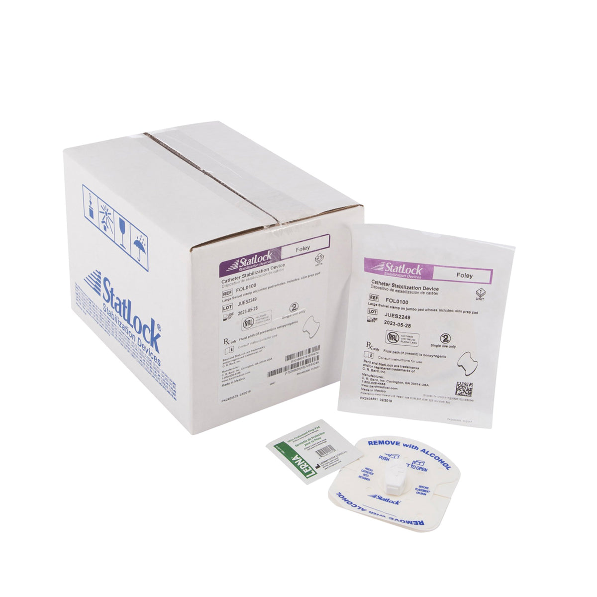 BOX/25: Foley Catheter Secure Statlock – BlueSky Supplies