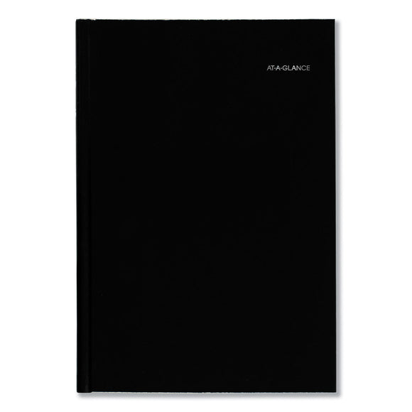 DayMinder Hard-Cover Monthly Planner, Ruled Blocks, 11.75 x 8, Black Cover, 14-Month (Dec to Jan): 2023 to 2025