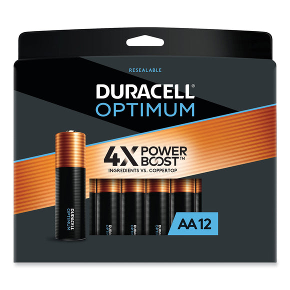 PACK/12: Optimum Alkaline AA Batteries, 12/Pack