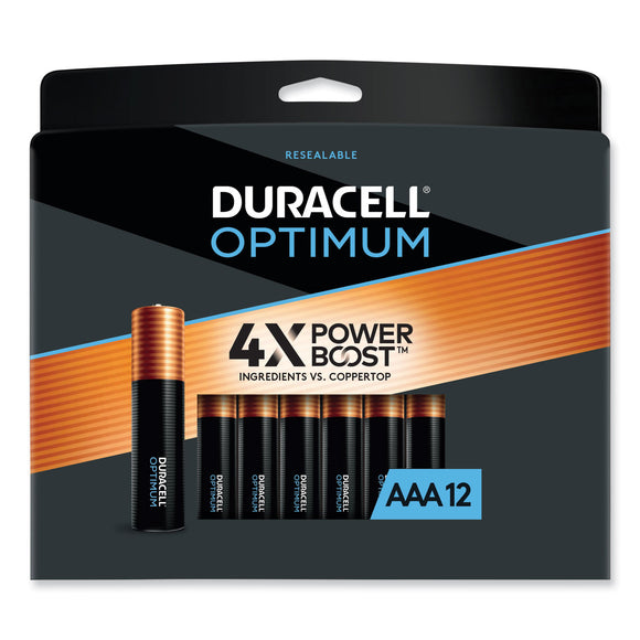 PACK/12: Optimum Alkaline AAA Batteries, 12/Pack