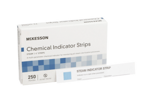 McKesson Sterilization Chemical Indicator Strip Steam 4 Inch-250/BX