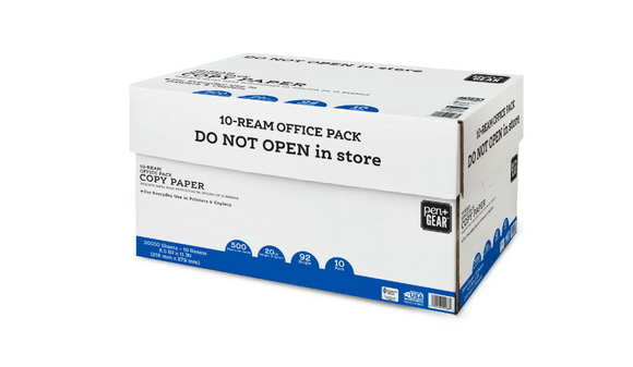 Pen+Gear 10-Ream Office Pack Copy Paper, White, 8.5