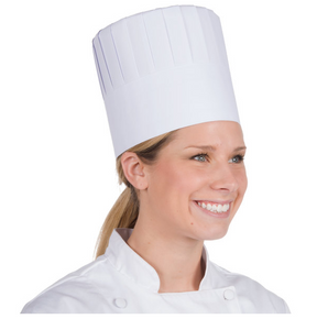 Royal Paper RCH7 7" Pleated Disposable Chef Hat - 28/Case