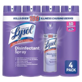 Lysol Disinfectant Spray, Early Morning Breeze (4 pk., 19 oz. each)