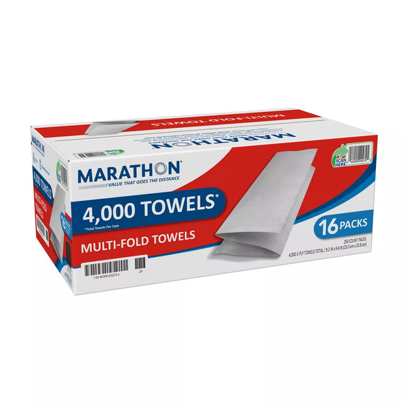 Marathon Multifold Paper Towels, 1-Ply, 9 1/5