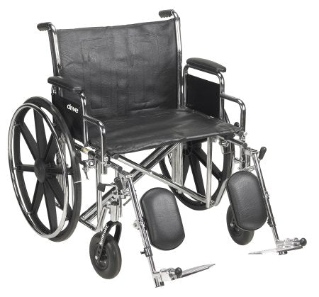 Wheelchair McKesson Dual Axle Desk Length Arm Removable Padded Arm Style Composite Wheel Black Upholstery 24 Inch Seat Width 450 lbs. Weight Capacity