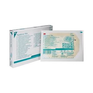 BX/50: Transparent Film Dressing 3M™ Tegaderm™ Rectangle 4 X 4-3/4 Inch Frame Style Delivery With Label Sterile;50/BOX