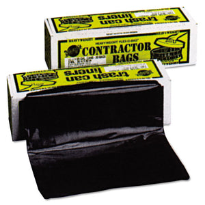 Heavyweight Contractor Bags, 55 gal, 3 mil, 35" x 56", Black