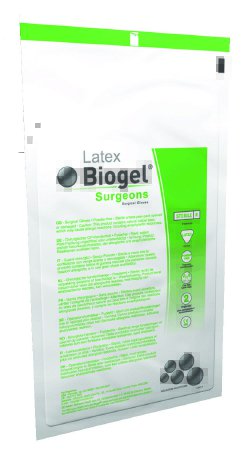 Surgical Glove Biogel® Surgeons Size 8 Sterile Latex Standard Cuff Length Micro-Textured Straw Not Chemo Approved