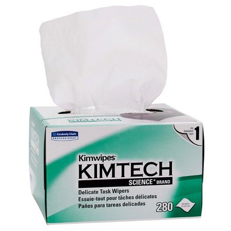 Delicate Task Wipe Kimtech Science Kimwipes Light Duty White NonSterile 1 Ply Tissue 4-2/5 X 8-2/5 Inch Disposable