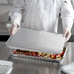 CASE/50: Choice Foil Steam Table Pan Lid - Full Size
