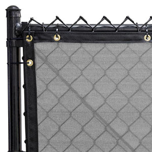 ROLL: 50ft(L) x 6ft(H): Fence Screen, 200 Series, STEEL GRAY