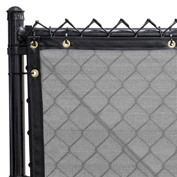 ROLL: 50ft(L) x 6ft(H): Fence Screen, 200 Series, STEEL GRAY