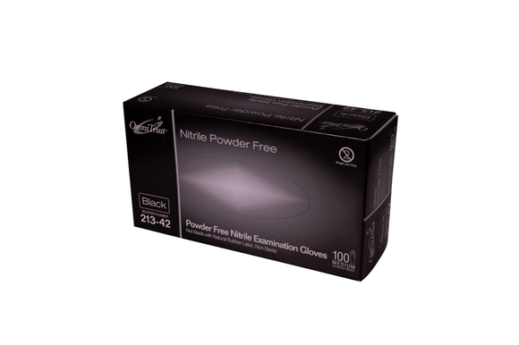 OmniTrust #213 Series Black Nitrile Powder Free Examination Glove 100/BX