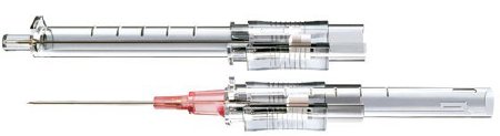 Peripheral IV Catheter Protectiv® Plus 22 Gauge 1 Inch Retracting Needle