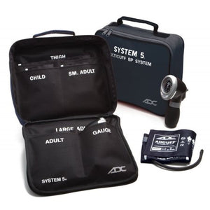 EA/1, Aneroid Sphygmomanometer Plus 5 Cuffs System 5® 1-Tube Pocket Size Hand Held Small Adult / Child Multi Cuff Pack