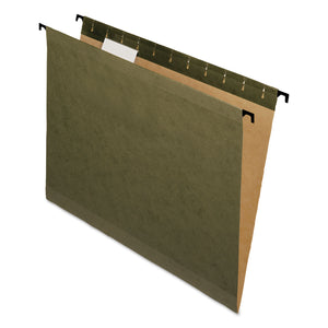 BOX/20: SureHook Hanging Folders, Letter Size, 1/5-Cut Tab, Standard Green, 20/Box