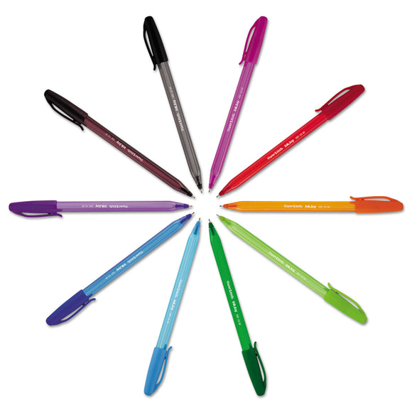 PACK/8: InkJoy 100 Ballpoint Pen, Stick, Medium 1 mm, Eight Assorted Ink and Barrel Colors, 8/Pack