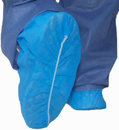CASE/ 100PRS: Shoe Cover McKesson X-Large Shoe High Without Tread Blue NonSterile