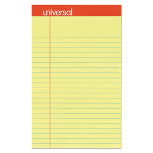 Perforated Ruled Writing Pads, Narrow Rule, 5 x 8, Canary, 50 Sheets, Dozen