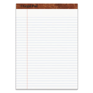 EA/PAD: "The Legal Pad" Ruled Perforated Pads, Wide/Legal Rule, 50 White 8.5 x 11.75 Sheets