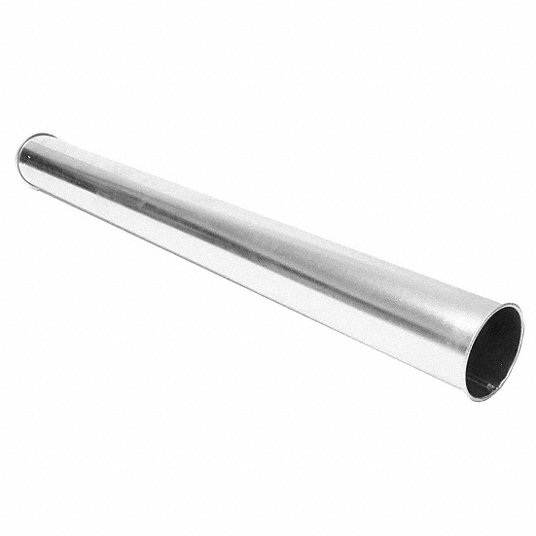 Galvanized Steel Quick Fit Duct, 6 in Duct Fitting Diameter, 59 1/4 in Duct Fitting Length