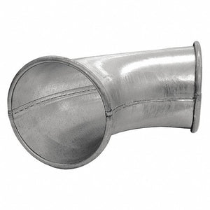 Galvanized Steel 90 Degree Elbow, 7 in Duct Fitting Diameter, 11 13/16 in Duct Fitting Length