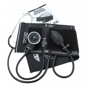 EACH/1: Aneroid Sphygmomanometer Combo Kit For Nurses and Students Size 9.5 Nylon Cuff Nurse Style Stethoscope