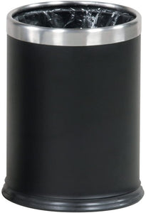 Rubbermaid Commercial Products FGWHB14EBK Executive Series Hide-A-Bag Open-Top Waste Basket (3-1/2-Gallon, Black)