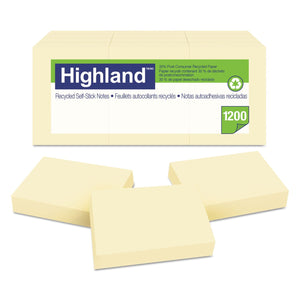 Highland Recycled Self-Stick Notes