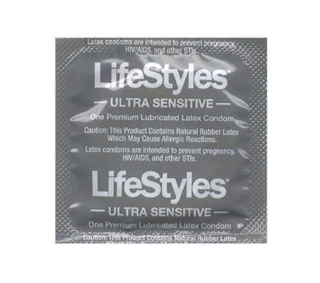 Condom Lifestyles® Ultra Sensitive Non Lubricated One Size Fits Most 1,000 per Case