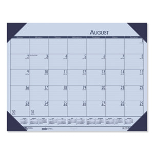 Recycled EcoTones Academic Desk Calendar, 18.5 x 13, Cordovan Corners, 2019-2020