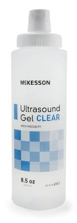 Ultrasound Gel McKesson Ultrasound and Laser Transmission 250 mL (8.5 oz.) Bottle 12/CS