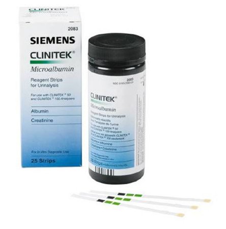 Reagent Test Strip Clinitek® Renal / General Chemistry Microalbumin For Small Clinitek Systems 25 Strips