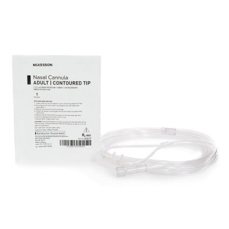 Nasal Cannula Low Flow Delivery McKesson Adult Curved Prong / NonFlared Tip CASE