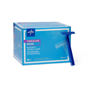 Disposable Facial Razors with Twin Blades