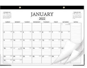 2022-2023 Desk Calendar - 18 Months Large Desk Calendar from Jan 2022 - Jun 2023, 16.8" x 12", Desk Calendar 2022-2023 with 2 Corner Protectors, Ruled Blocks for Daily Organizing