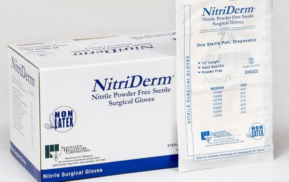 NitriDerm® Nitrile Surgical Gloves-200 Pairs/Case