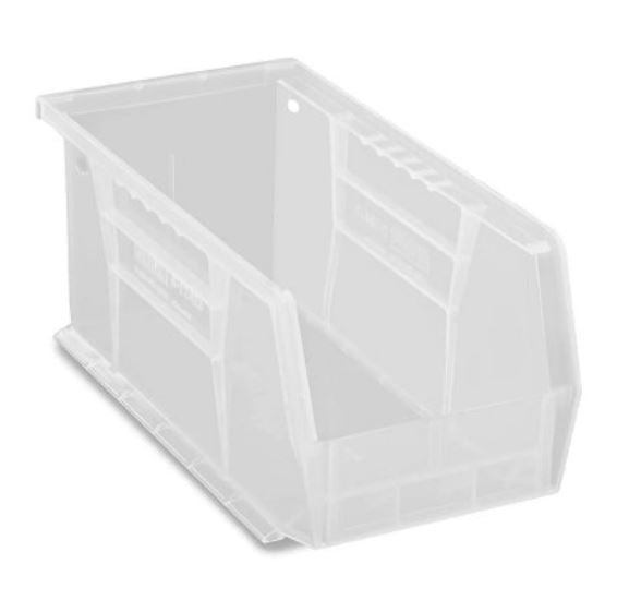 Storage Bin Uline® Clear Plastic 5 X 5-1/2 X 11 Inch-12/Box