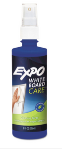 White Board CARE Dry Erase Surface Cleaner, 8 oz Spray Bottle