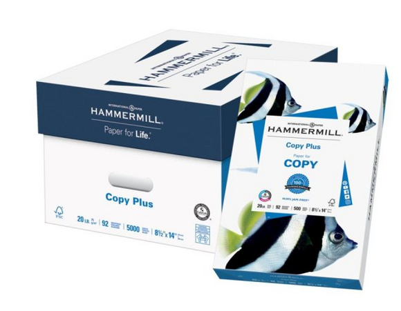 Hammermill Paper, Copy Plus MP, Legal Size (8 1/2 x 14), 20 Lb