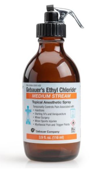 Gebauer's Ethyl Chloride® Ethyl Chloride 100% Spray Bottle 3.9 oz.