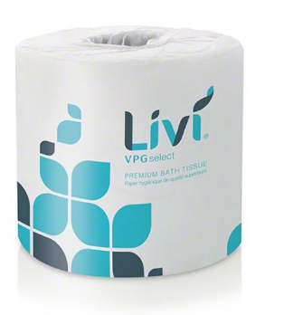 LIVI VPG 2-PLY PREMIUM BATH TISSUE 500-SHT ROLL 96/CS