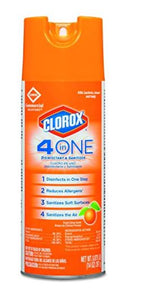 4-in-One Disinfectant & Sanitizer, Citrus, 14oz Aerosol (Case of 12)