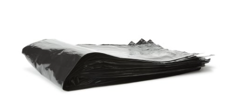 Trash Bag Colonial Bag 60 gal. Black LLDPE 1 Mil. 38 X 58 Inch X-Seal Bottom Flat Pack-100/Case